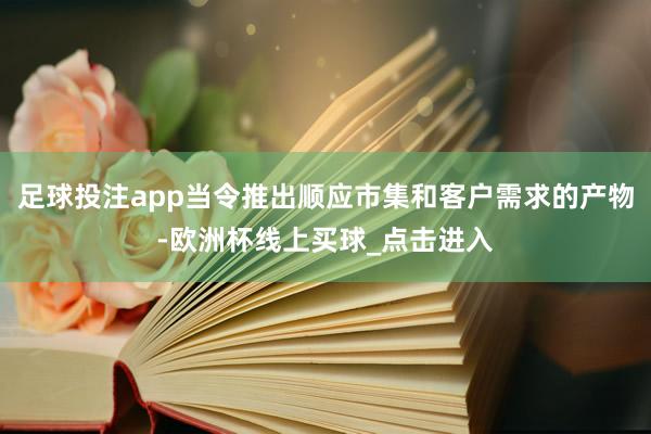 足球投注app当令推出顺应市集和客户需求的产物-欧洲杯线上买球_点击进入